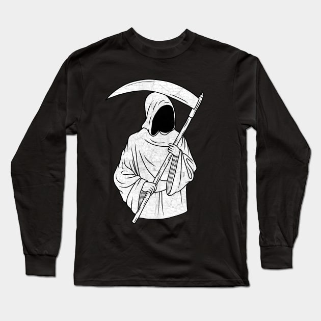 Grim Reaper Long Sleeve T-Shirt by valentinahramov